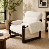 Chenille Accent Chair Beige