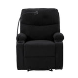 Adjustable Manual Recliner Chair w/ Phone Holder Cup Holders