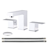 8 Inch Chrome Widespread Bathroom Faucet 2 Handles Pop Up Drain