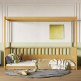 Twin Pine Canopy Bed Natural