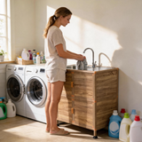 Utility Sink with Cabinet, Freestanding Utility Sink