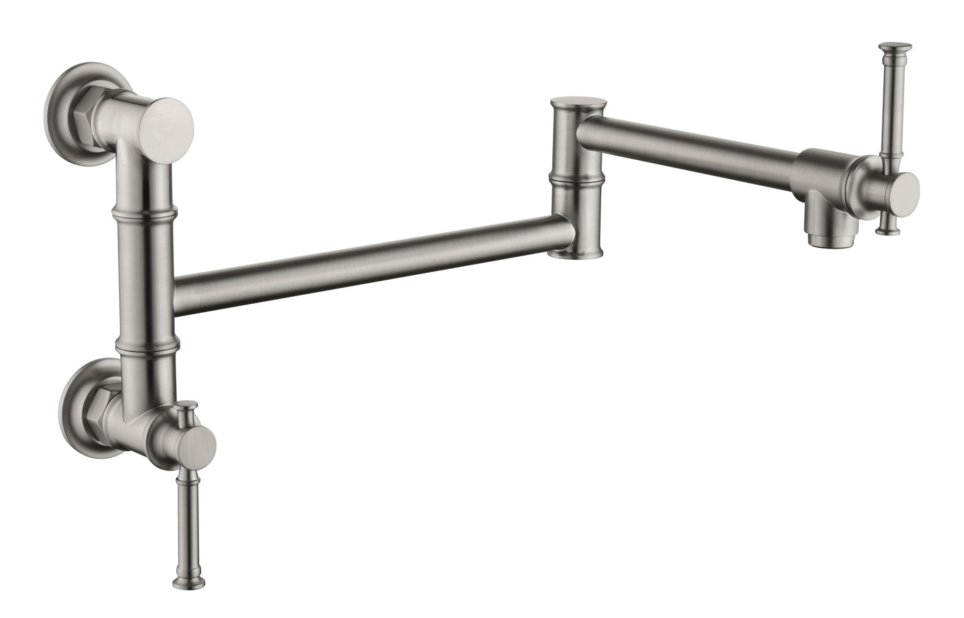 Modern Brass Wall Mount Pot Filler Faucet Folding Swing Arm