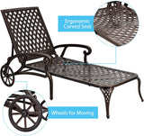 Aluminum Outdoor Chair Brown