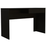 Writing Computer Desk - One Drawer - 47.3" Wide Top - Black