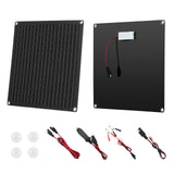 20W 12V Solar Panel Battery Charger for RV Car Boat Motorcycle