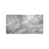 12x24 Carrara Marble Polished Floor and Wall Tile, 4 pcs