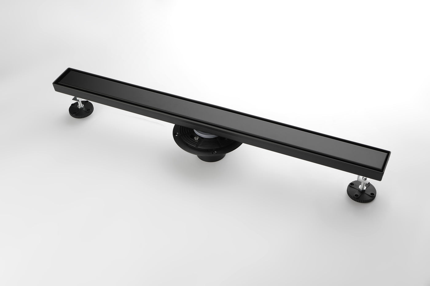 36" Linear Shower Drain with Hair Strainer and Leveling Feet