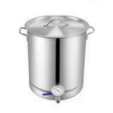 Stainless Steel Kettle, 16 GALLON Brewing Pot, Tri Ply Bottom for Beer