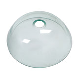 Artistic Tempered Glass Vessel Sink with Chrome Faucet and Pop-up Drain, Clear,