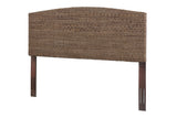 King Rattand Wicker Banana Leaf Panel Headboard Adjustable bed