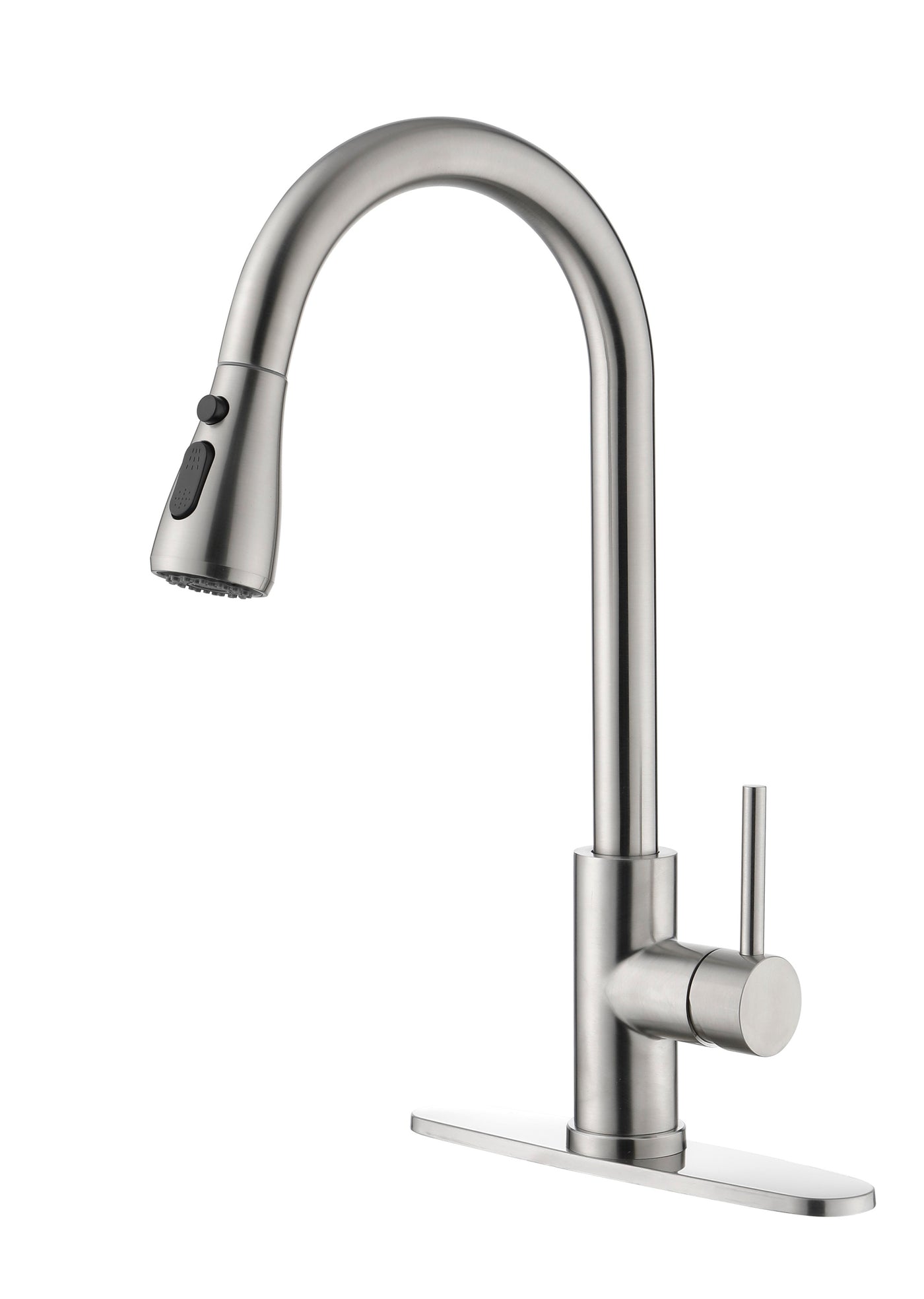 Brushed Nickel Pull Out Kitchen Faucet with Sprayer