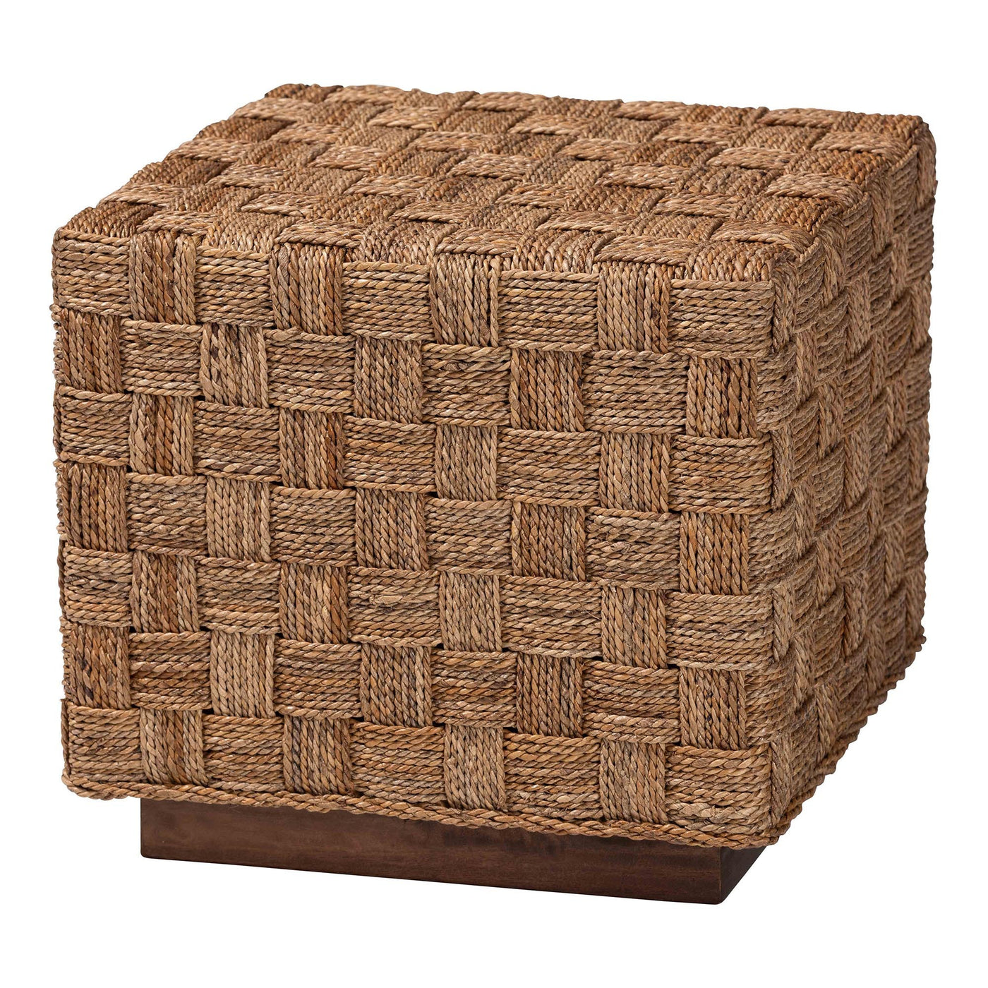 Bohemian Natural Seagrass End Table