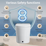 Smart Toilet with Bidet Seat Built-in, Auto Open/Close Seat, Foot Sensor