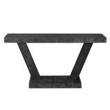 Engineered Wood Coffee Table Antique Black