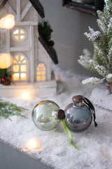 3' x 3' x 4' Long Neck Ball Ornaments, Glass Decorative Hanging Ball Christmas T