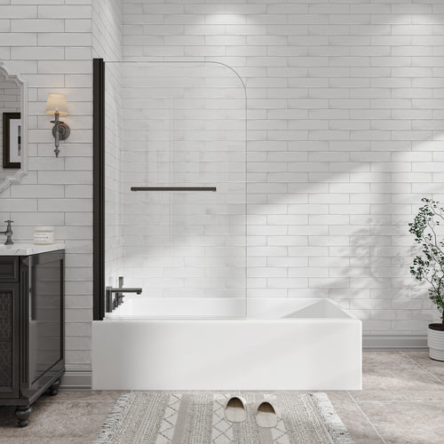 31"-32" W x 55" H Frameless Pivot Shower Door Tempered Glass