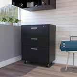 Three Drawer Base Cabinet with Casters and Lock - Garage Storage