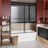 60x62 Inch Standard Size Frameless Aluminum Shower Door