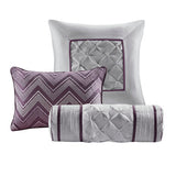 7-Piece Comforter Set - Pleated Tufted Polyester - Queen