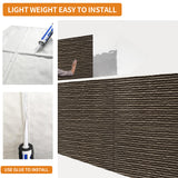 3D Faux Stone Wall Panels, 4 PCS PU Wainscoting Panel for Interior Wall Decor