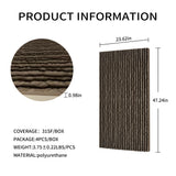 3D Faux Stone Wall Panels, 4 PCS PU Wainscoting Panel for Interior Wall Decor