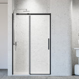 Frameless Sliding Shower Door 46-48" W x 76" H Tempered Glass