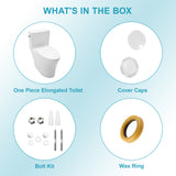 Elongated Toilet, 1.28 GPF, ADA Chair Height, 12" Rough-In, High Efficiency