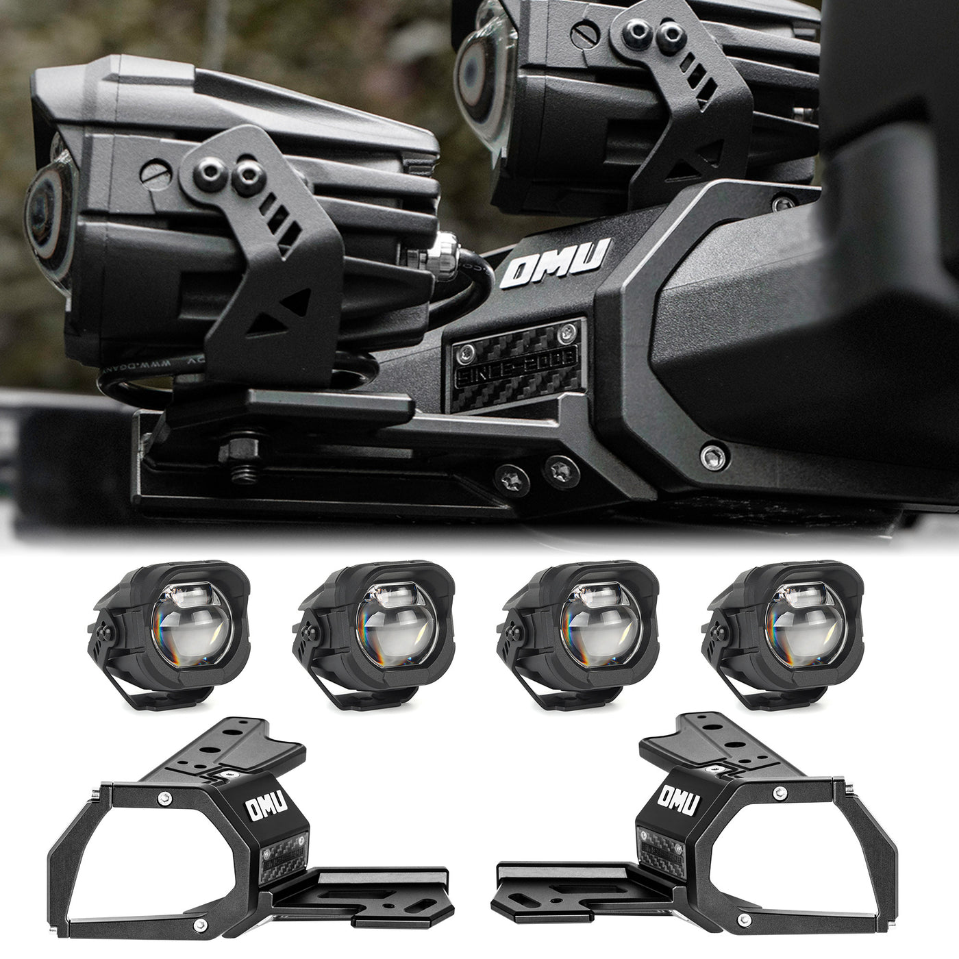 OMU Genesis A-Pillar LED Light Mount Kit for Ford Bronco 2021+