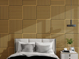 4PCS Walnut--Acoustic Panels & Wooden Strip Acoustic Boards - Suitable