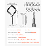 20 PCS Q-Hanger Hooks, 2.17 in Q Hanger String Light Hooks Outdoor, Heavy Duty O