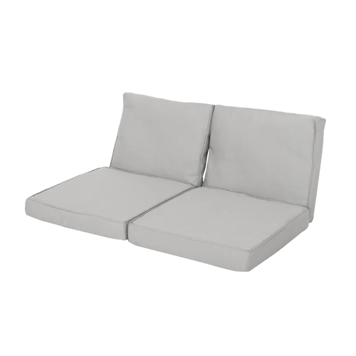 Honolulu Club Chair Cushion Set, Silver, Back and Seat (2-Piece)