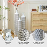 Metal Floor Vases Set of 3 (33.85/29.13/24.81in)
