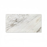Snow Mountain White Polished Marble Tile 12x24