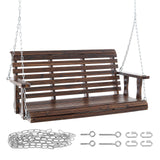 Wood Outdoor Bench Brown