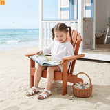 Chair Adirondack Red Hemlock Wood Outdoor 19.5 Inch Length 80 lb Capacity