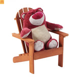 Chair Adirondack Red Hemlock Wood Outdoor 19.5 Inch Length 80 lb Capacity