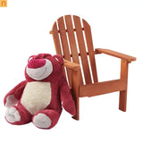 Chair Adirondack Red Hemlock Wood Outdoor 19.5 Inch Length 80 lb Capacity