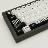 Classic Piano Design Keycaps and Mechanical Keyboard