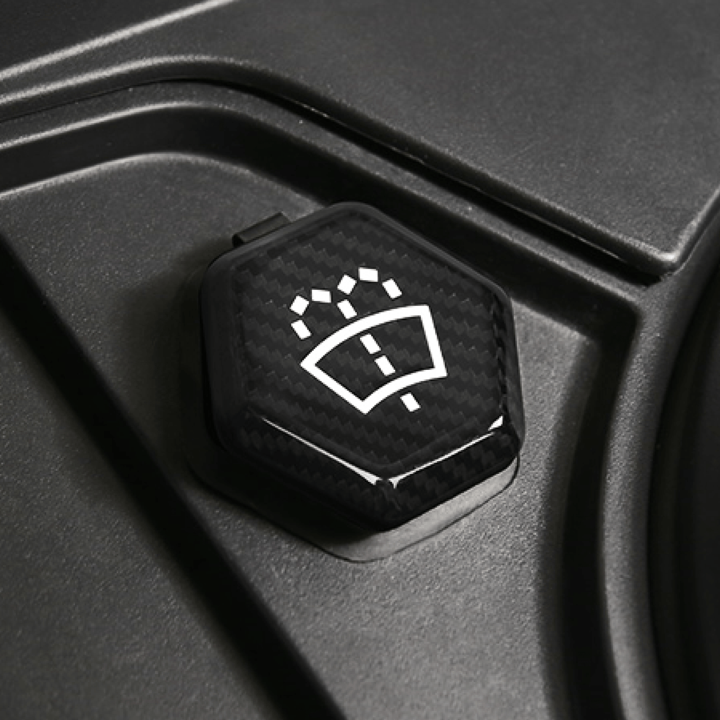 Real Carbon Fiber Glass Water Cover for Cybertruck