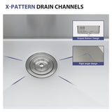 Laundry Sink 23 Inch - 23x18x12 Inch Undermount Utility Sink Deep Single Bowl