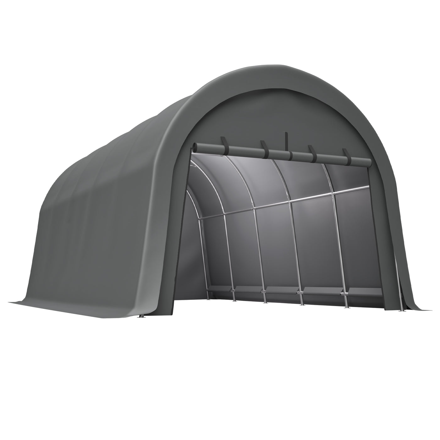 12x20 ft Heavy-Duty Steel Frame Carport Canopy
