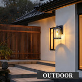 Outdoor Wall Sconces 2 Pack, Exterior Light Lantern Fixtures