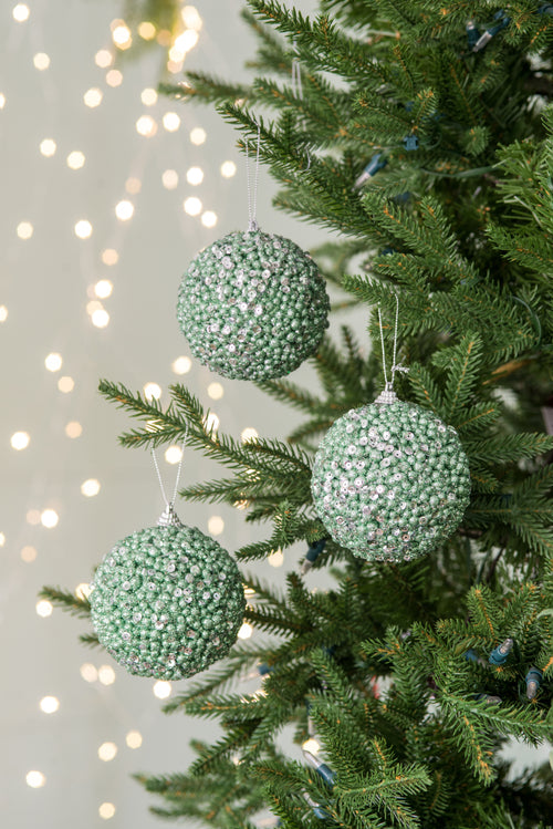 Christmas Ball Ornaments Set of 6, 3.9" Decorative Hanging