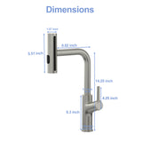 30" Drop-in Kitchen Sink with Pull-out Faucet and Soap Dispenser