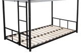 Twin Metal Bunk Bed Black