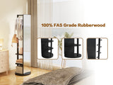 360° Rotating 66"x17.8" Multifunctional Full Length Mirror