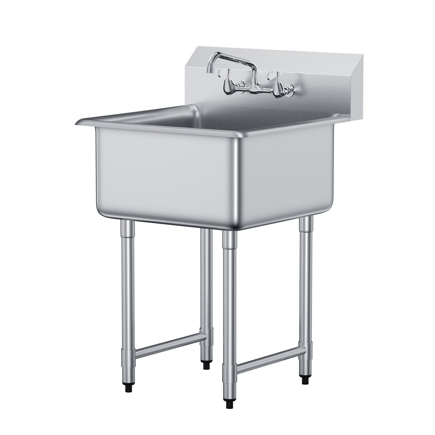 Stainless Steel 1 Compartment Prep Sink 27"x41" w/ Faucet