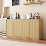 4 Door Sideboard Buffet Cabinet with Power Outlet