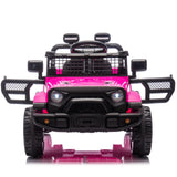 24V Kids Ride on Car W/Parents Control,Four-wheel suspension,2WD,Power display,B
