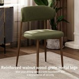 Set of 2 Metal Dining Chair Green